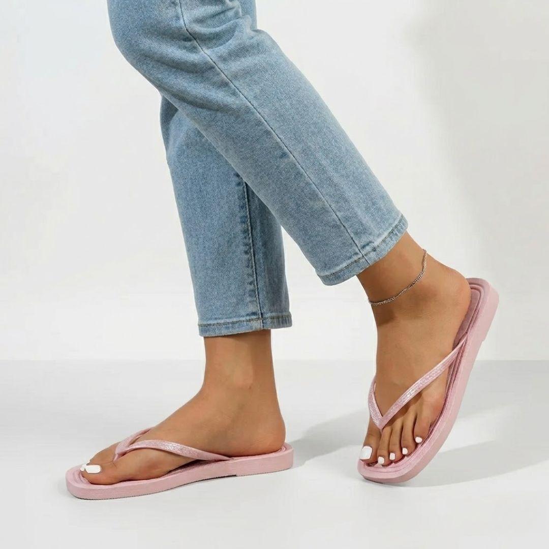 Obsidian | Square Toe Flip Flop